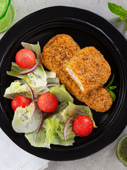 Filetes Forno de Tomilho e Sal Marinho com Salada de Verão