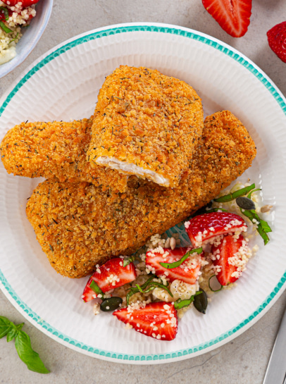 Filetes Forno de Tomilho e Sal Marinho com Cuscuz de Verão